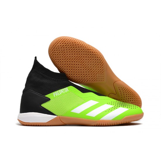 Adidas Predator 20.3 Laceless IN Green Black White 39-45