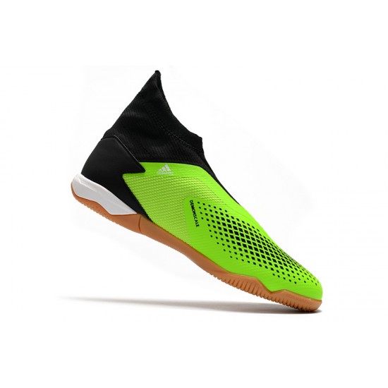 Adidas Predator 20.3 Laceless IN Green Black White 39-45