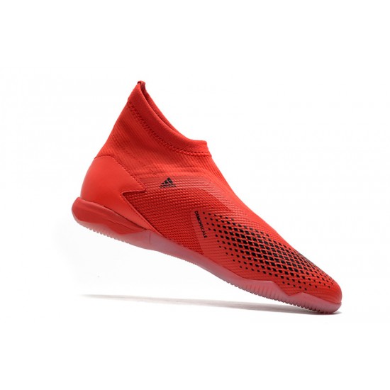 Adidas Predator 20.3 Laceless IN Red Black 39-45