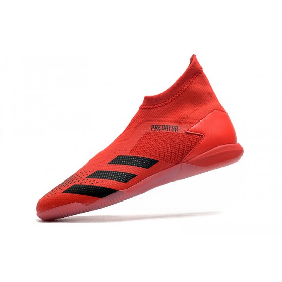 Adidas Predator 20.3 Laceless IN Red Black 39-45