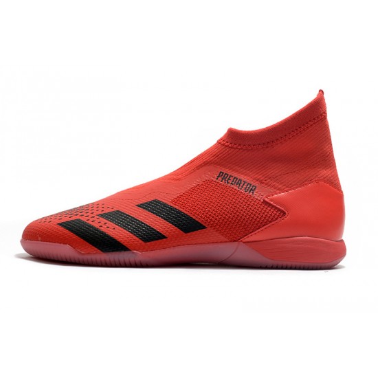 Adidas Predator 20.3 Laceless IN Red Black 39-45