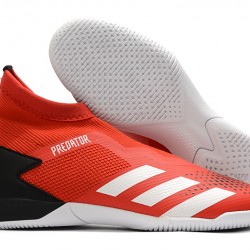 Adidas Predator 20.3 Laceless IN Red Black Silver 39-45