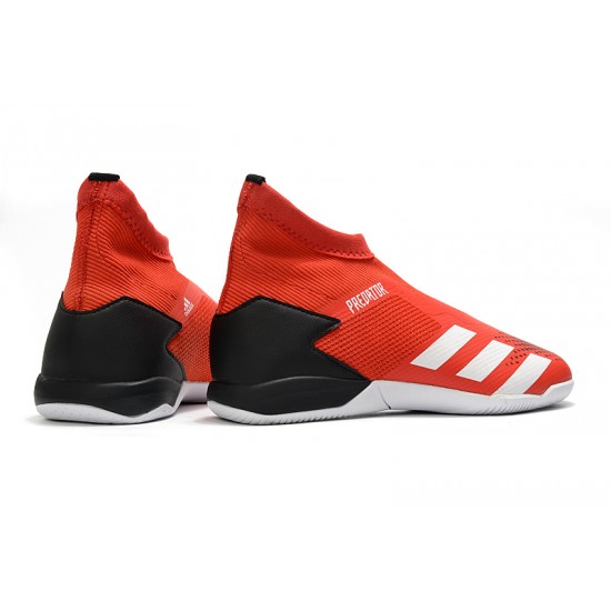 Adidas Predator 20.3 Laceless IN Red Black Silver 39-45