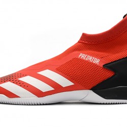 Adidas Predator 20.3 Laceless IN Red Black Silver 39-45