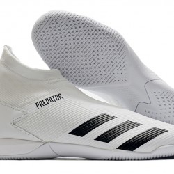 Adidas Predator 20.3 Laceless IN White Black 39-45