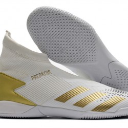 Adidas Predator 20.3 Laceless IN White Gold 39-45