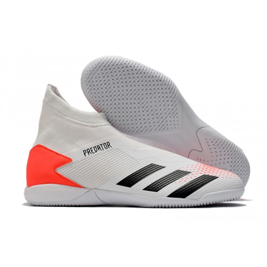 Adidas Predator 20.3 Laceless IN White Red 39-45