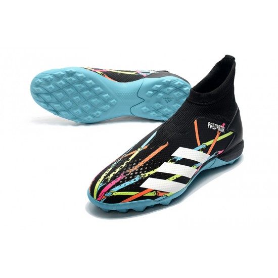 Adidas Predator 20.3 Laceless TF Black Blue White 39-45