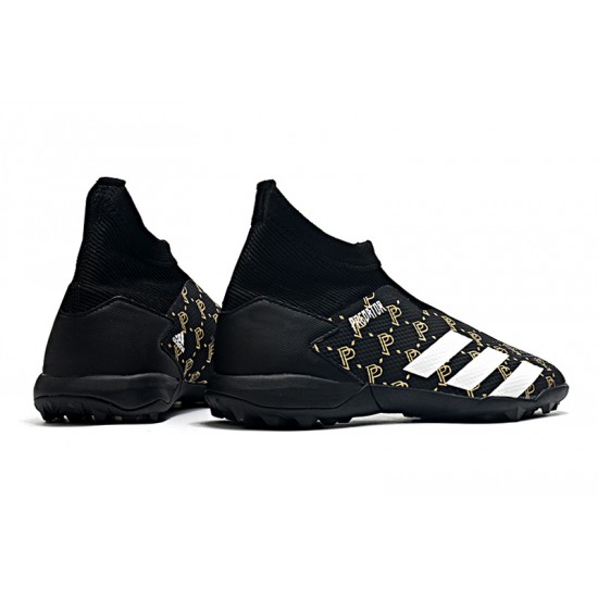 Adidas Predator 20.3 Laceless TF Black Gold White 39-45