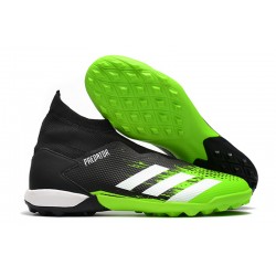 Adidas Predator 20.3 Laceless TF Black Green White 39-45