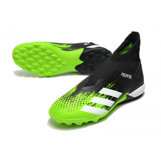 Adidas Predator 20.3 Laceless TF Black Green White 39-45