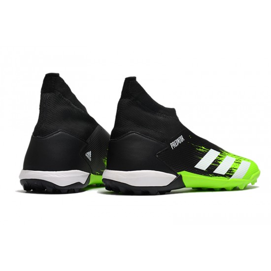 Adidas Predator 20.3 Laceless TF Black Green White 39-45