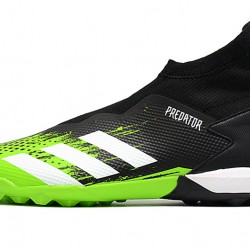 Adidas Predator 20.3 Laceless TF Black Green White 39-45