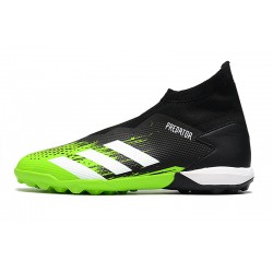 Adidas Predator 20.3 Laceless TF Black Green White 39-45