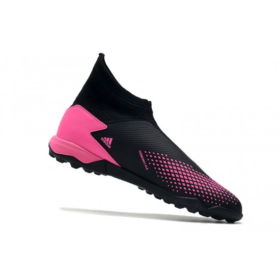 Adidas Predator 20.3 Laceless TF Black Pink 39-45