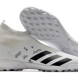 Adidas Predator 20.3 Laceless TF White Black 39-45