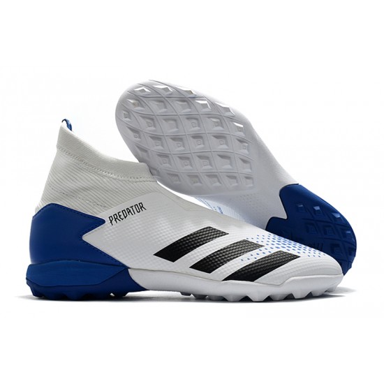 Adidas Predator 20.3 Laceless TF White Blue Black 39-45