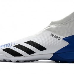 Adidas Predator 20.3 Laceless TF White Blue Black 39-45
