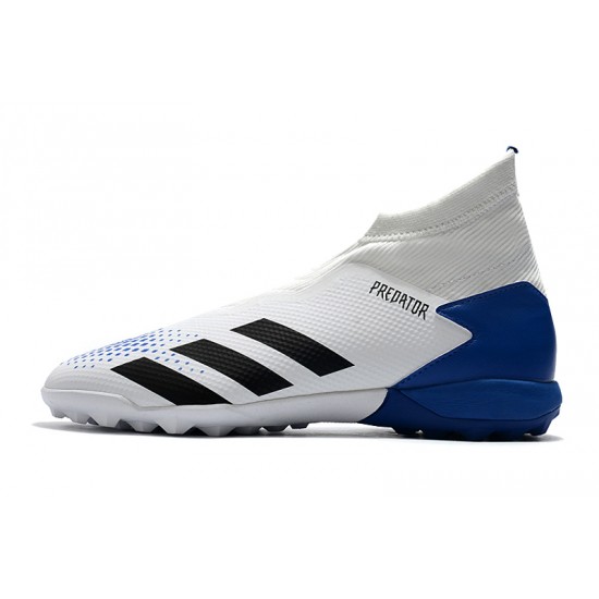 Adidas Predator 20.3 Laceless TF White Blue Black 39-45