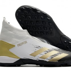 Adidas Predator 20.3 Laceless TF White Gold Black 39-45