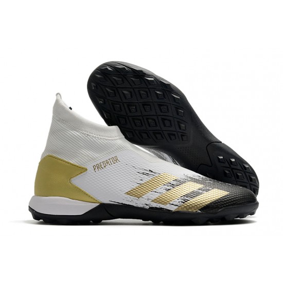 Adidas Predator 20.3 Laceless TF White Gold Black 39-45