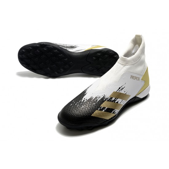 Adidas Predator 20.3 Laceless TF White Gold Black 39-45