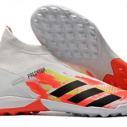 Adidas Predator 20.3 Laceless TF White Orange Yellow 39-45