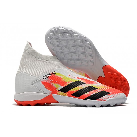 Adidas Predator 20.3 Laceless TF White Orange Yellow 39-45