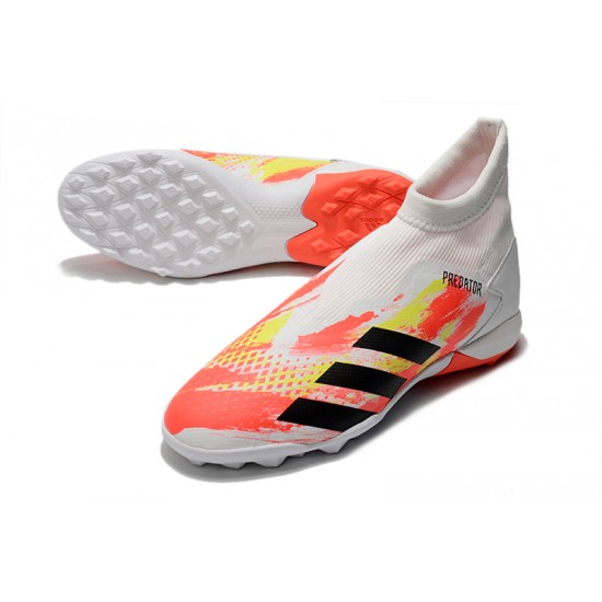 Adidas Predator 20.3 Laceless TF White Orange Yellow 39-45