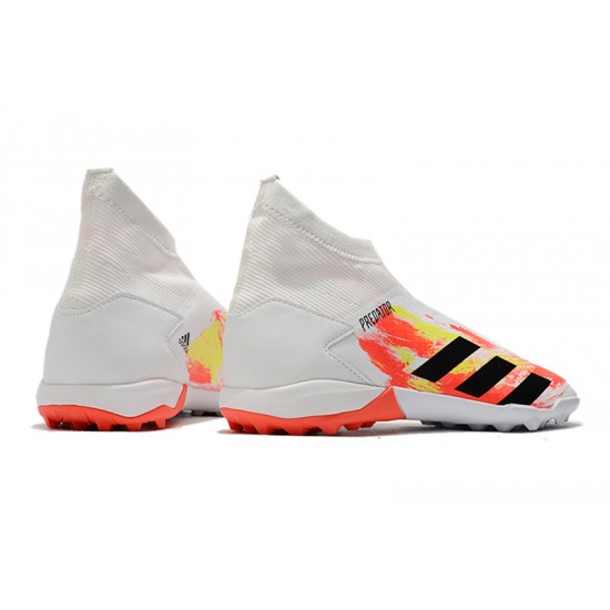 Adidas Predator 20.3 Laceless TF White Orange Yellow 39-45