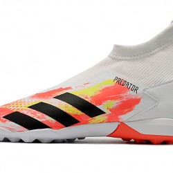 Adidas Predator 20.3 Laceless TF White Orange Yellow 39-45