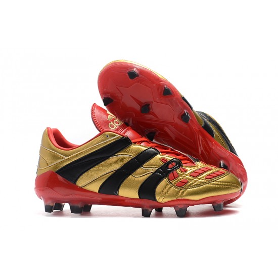 Adidas Predator Accelerator FG Gold Black Red 39-45