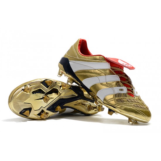 Adidas Predator Accelerator FG Gold White Gold 39-45