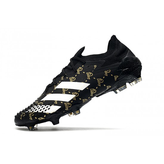 Adidas Predator Mutator 20.1 Low FG Black Gold Silver 39-45