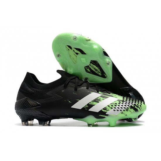 Adidas Predator Mutator 20.1 Low FG Black Green Silver 39-45