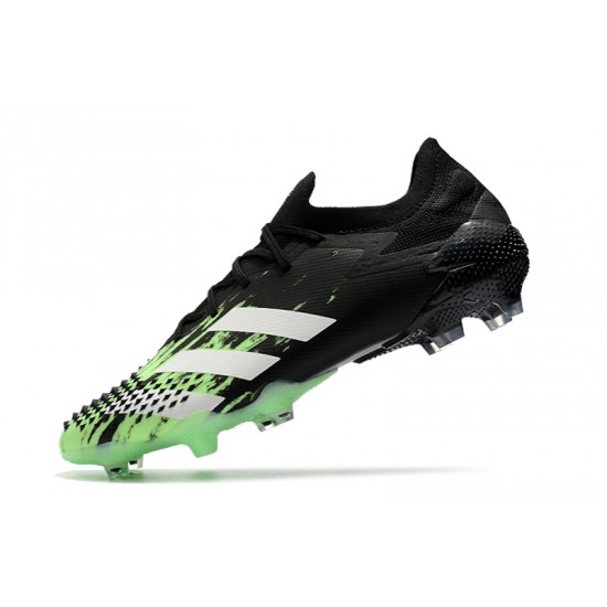 Adidas Predator Mutator 20.1 Low FG Black Green Silver 39-45