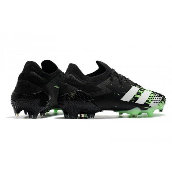 Adidas Predator Mutator 20.1 Low FG Black Green Silver 39-45