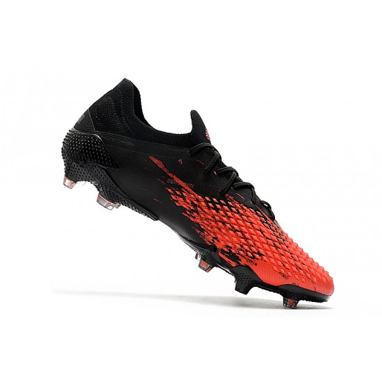 Adidas Predator Mutator 20.1 Low FG Black Red Silver 39-45