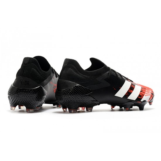 Adidas Predator Mutator 20.1 Low FG Black Red Silver 39-45