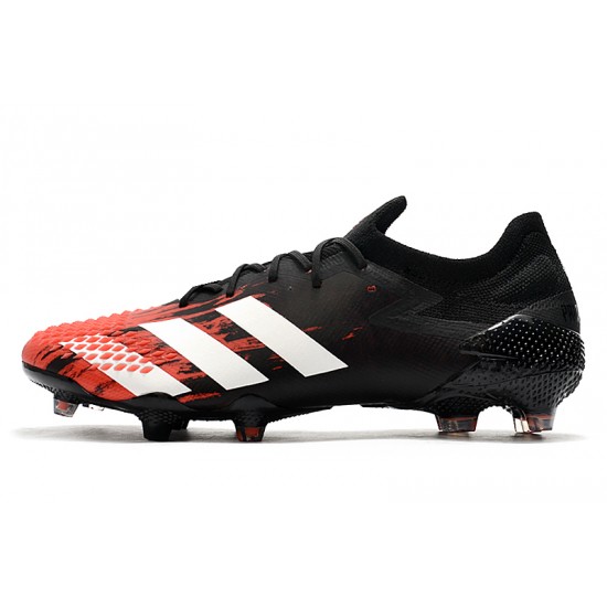 Adidas Predator Mutator 20.1 Low FG Black Red Silver 39-45