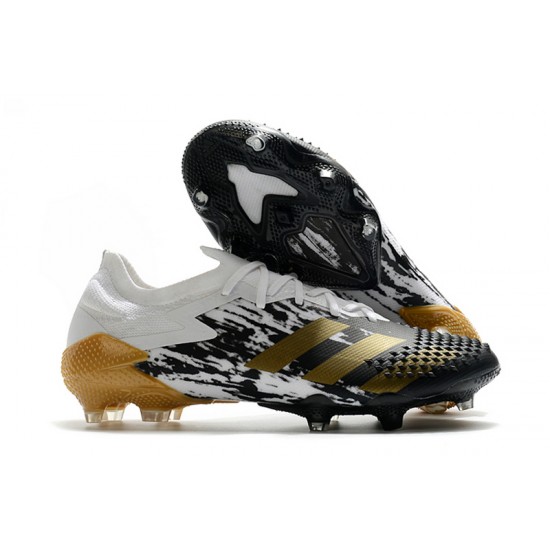 Adidas Predator Mutator 20.1 Low FG White Black Gold 39-45