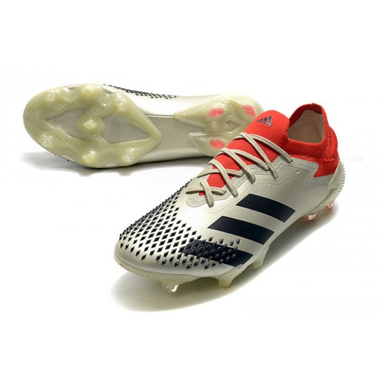 Adidas Predator Mutator 20.1 Low FG White Black Red 39-45