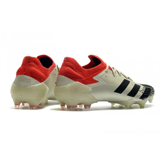 Adidas Predator Mutator 20.1 Low FG White Black Red 39-45