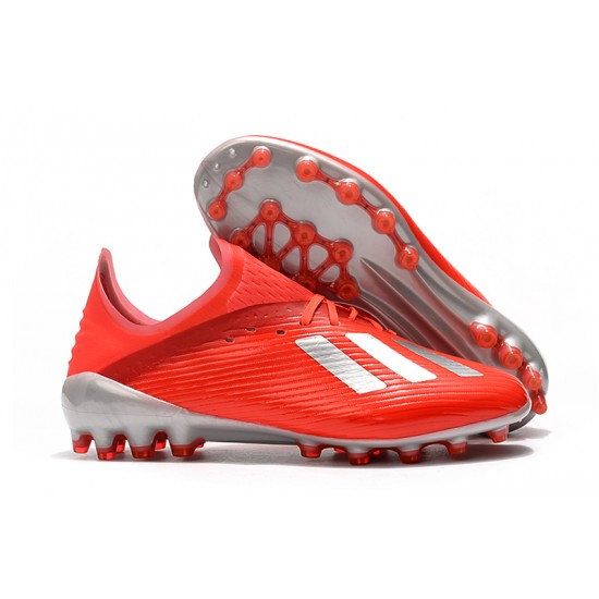 Adidas X 19.1 AG Red Silver 39-45