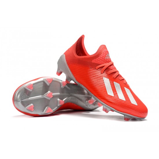 Adidas X 19.1 FG Red Silver 39-45