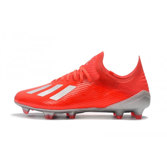 Adidas X 19.1 FG Red Silver 39-45