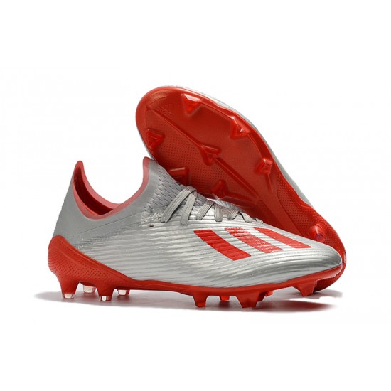 Adidas X 19.1 FG Silver Red 39-45