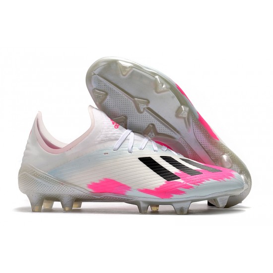 Adidas X 19.1 FG White Pink Black 35-45