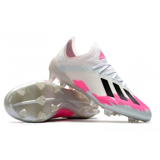 Adidas X 19.1 FG White Pink Black 35-45