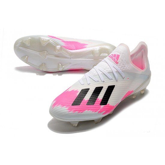 Adidas X 19.1 FG White Pink Black 35-45